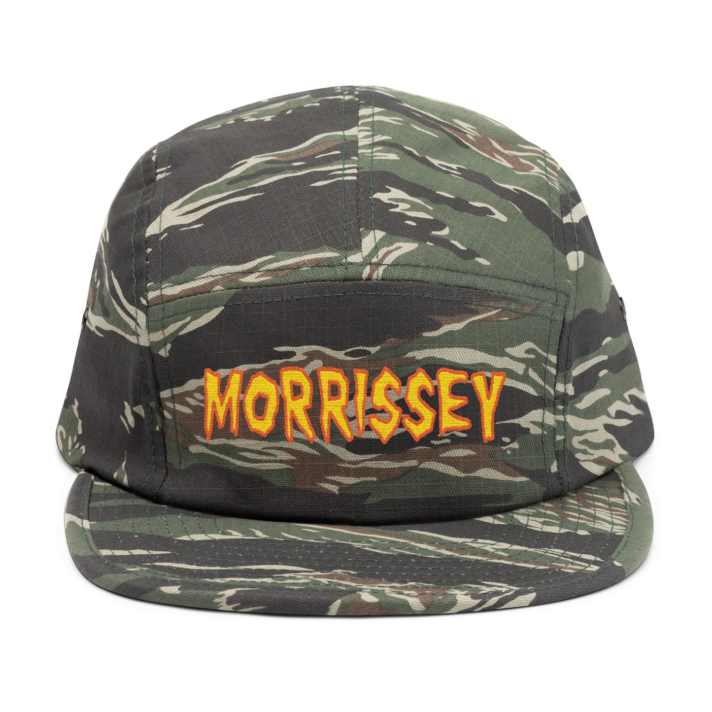 Embroidered Camo 5 Panel Cap